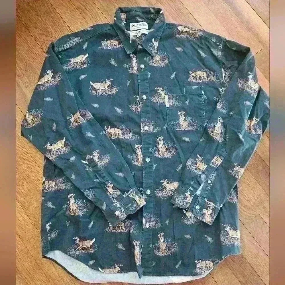 Men's Columbia Buck and Arrowhead Button Down ashirt